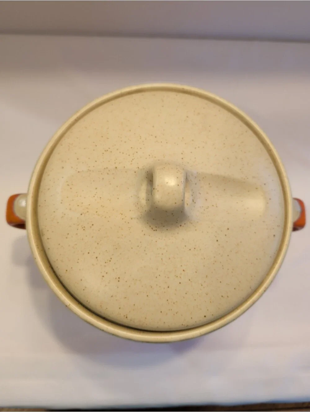 Stoneware Casserole Haeger 3210-S Lidded Ribbed Crock 1970s Vintage 8